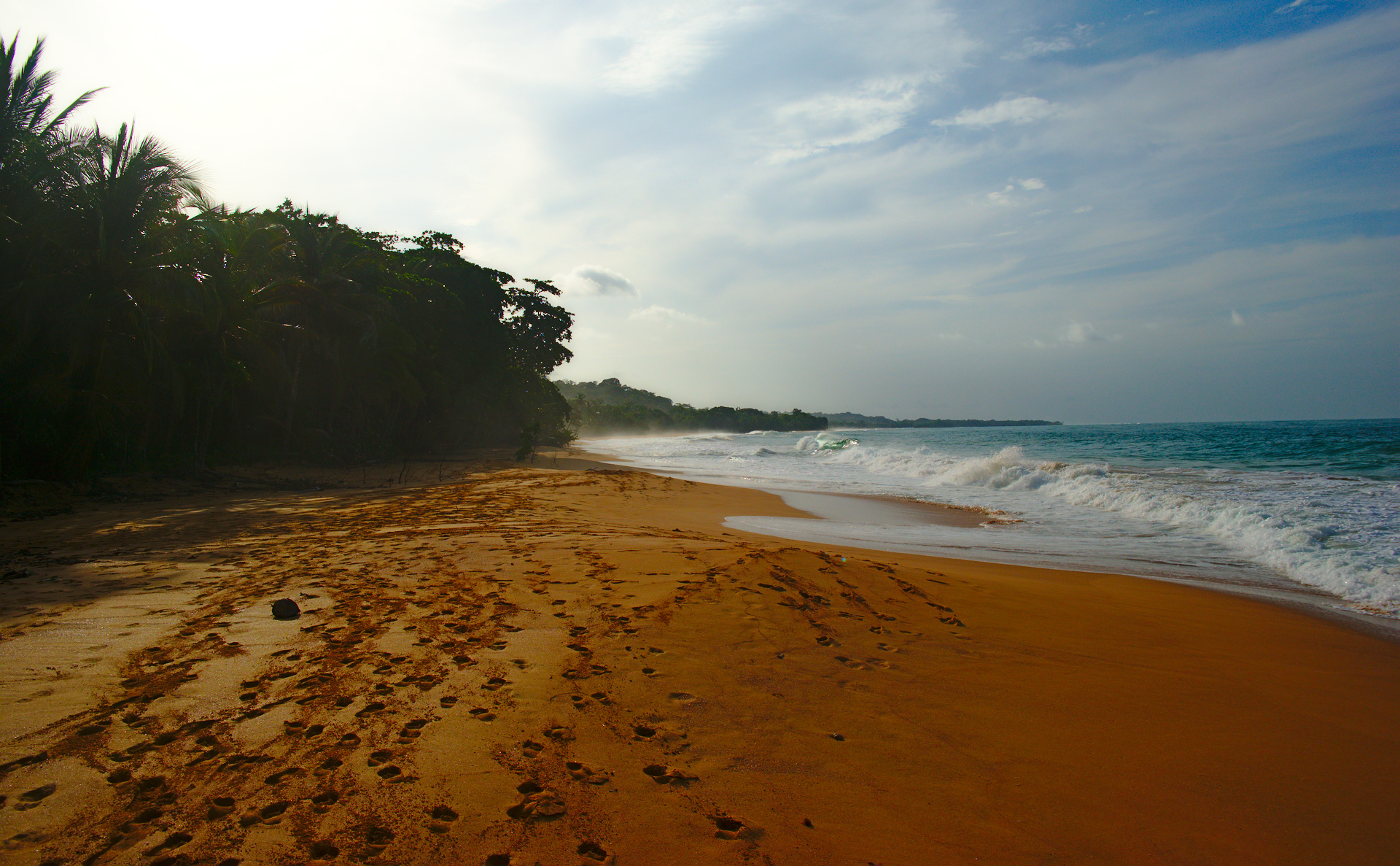 Amazing evening view of the beach