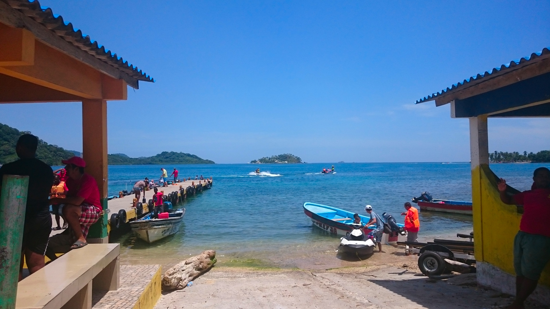 The speedboat dock