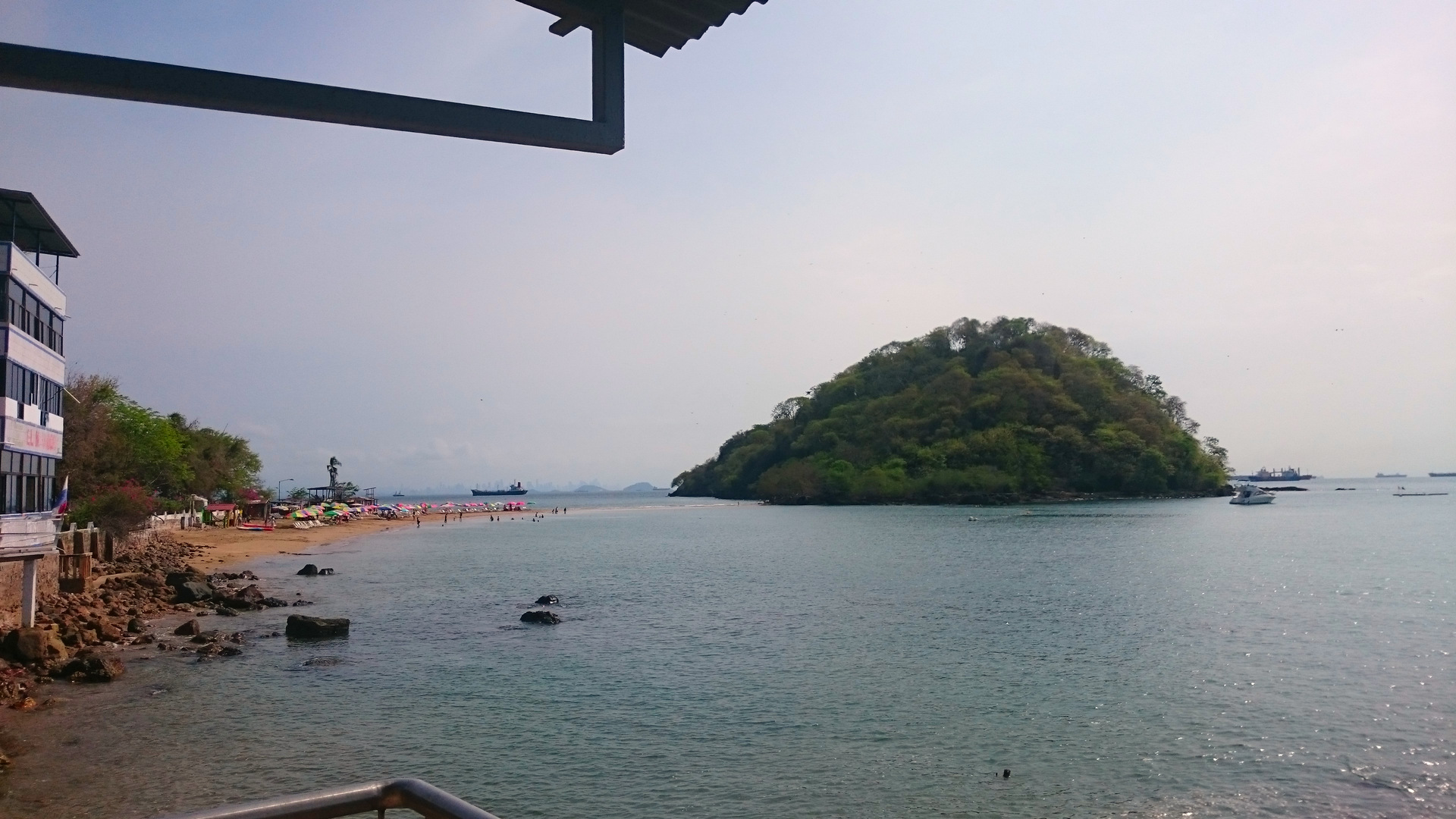 The view of Taboga beach